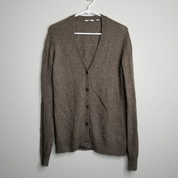 Uniqlo wool blend button up sweater Medium - Picture 1 of 6